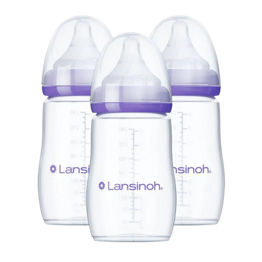 Lansinoh Baby Bottles 8 Ounces, 3 Count