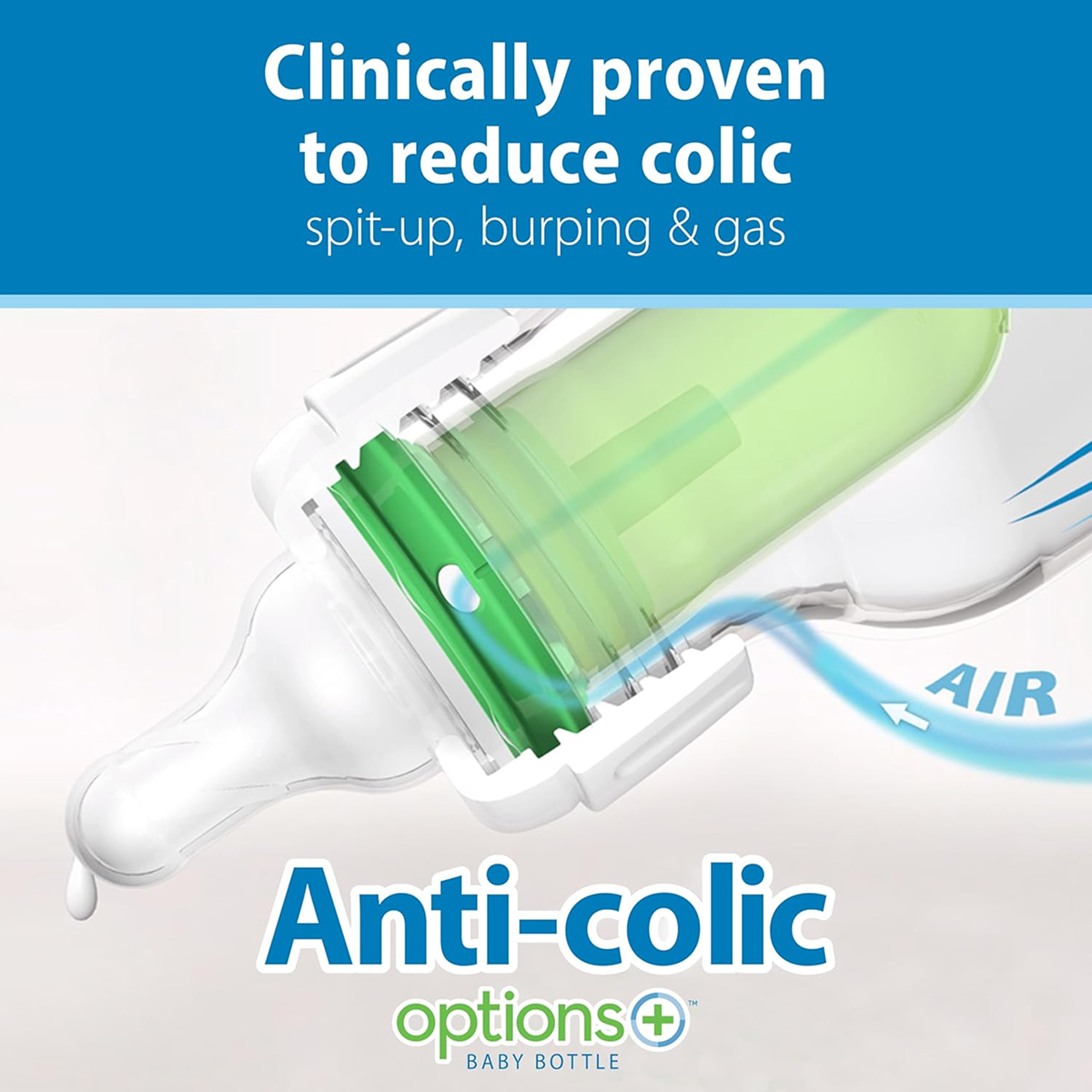 Dr. Brown’s Anti-Colic Glass Baby Bottles, 8oz, Level 1 Slow Flow – 4 Pack