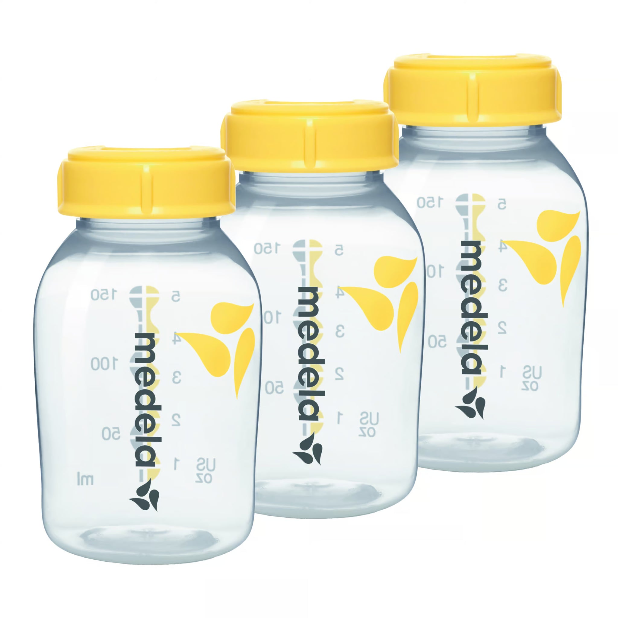 Breast Milk Storage Bottles - BPA-Free - Pack of 3 x 150 ml