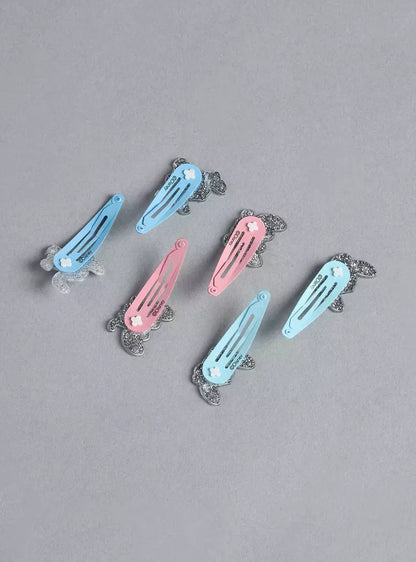 Stitch and Angel Print Hair Clip (Pack of 6)