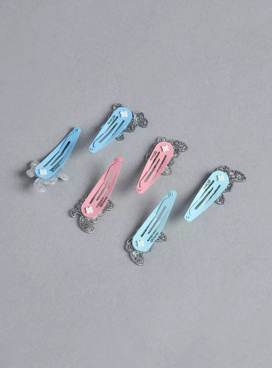 Stitch and Angel Print Hair Clip (Pack of 6)