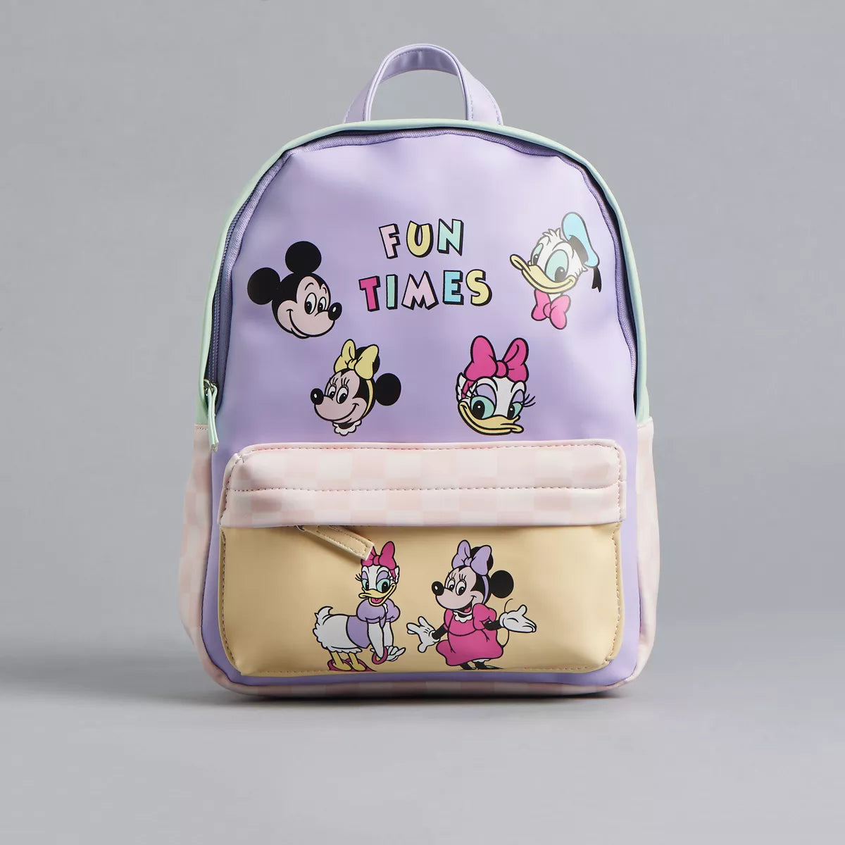 Mickey Mouse and Friends Print Backpack with Adjustable Shoulder Straps