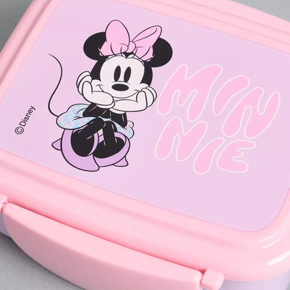 Minnie Mouse Print Lunch Box with Fork