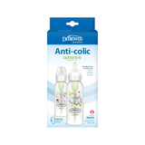 Natural Flow Anti-Colic Options+ Narrow Baby Bottle, Squirrel & Goat, 8 oz/250 mL, 0m+, 2-Pack