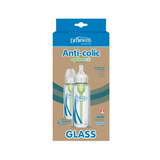 Options+ 2-Pc Anti-Colic Feeding GLASS Bottle Set - 8oz/250ml