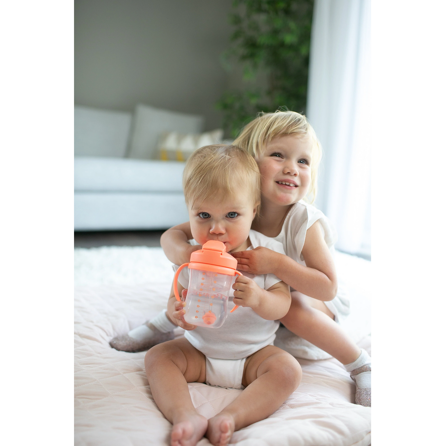 Milestones Baby’s First Straw Cup 9oz/270mL, Coral