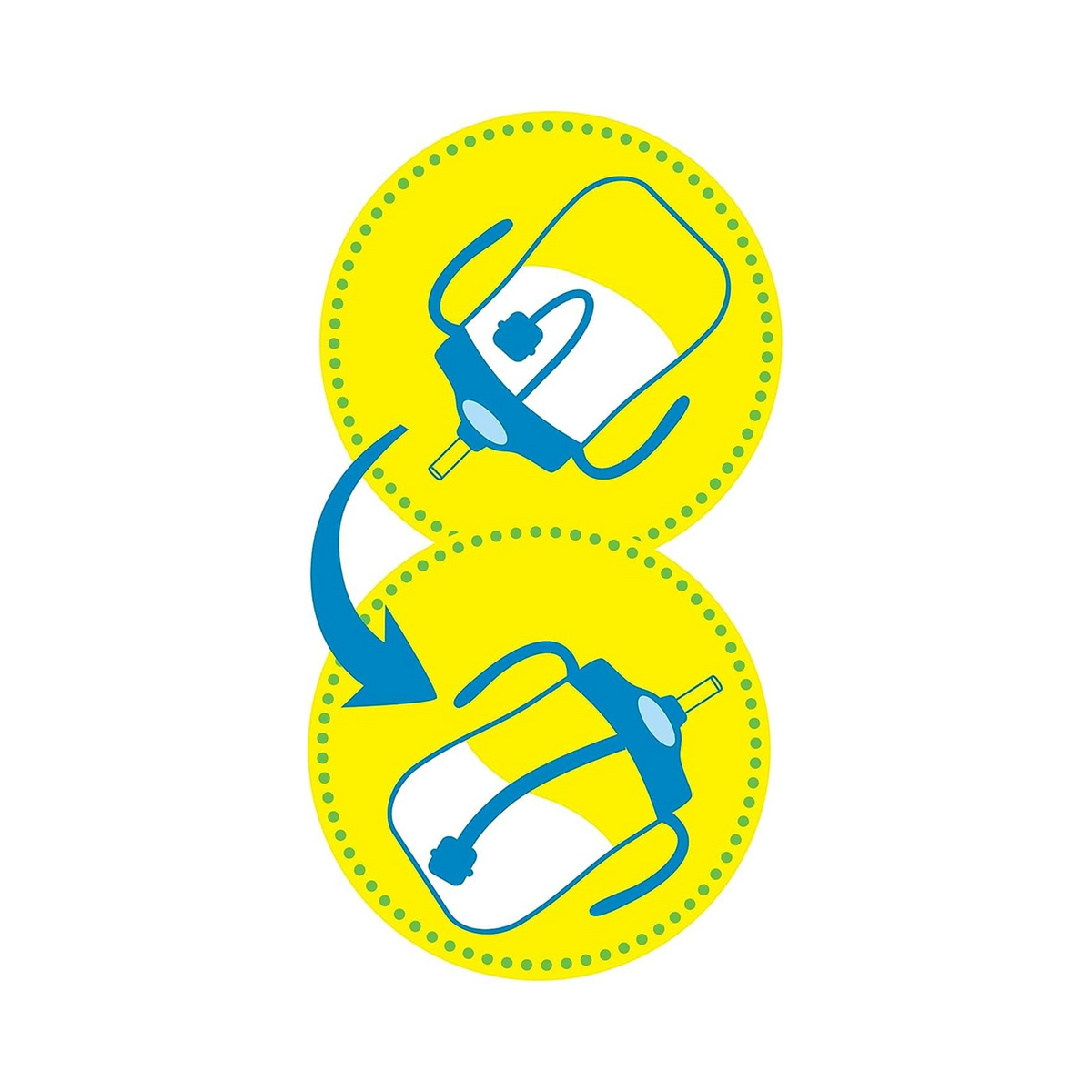 Dr. Brown's Milestones Baby's First Straw Cup Sippy Cup with Straw 6m+, 9oz/270ml, 2 Pack, Dark Blue & Vintage Yellow
