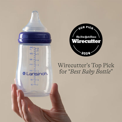Lansinoh Baby Bottles 8 Ounces, 3 Count