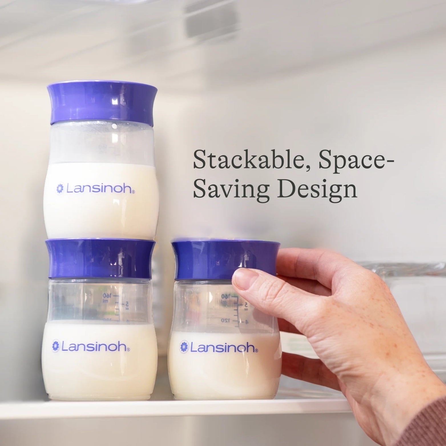 Lansinoh Breastmilk Storage Bottles (4-Pack)