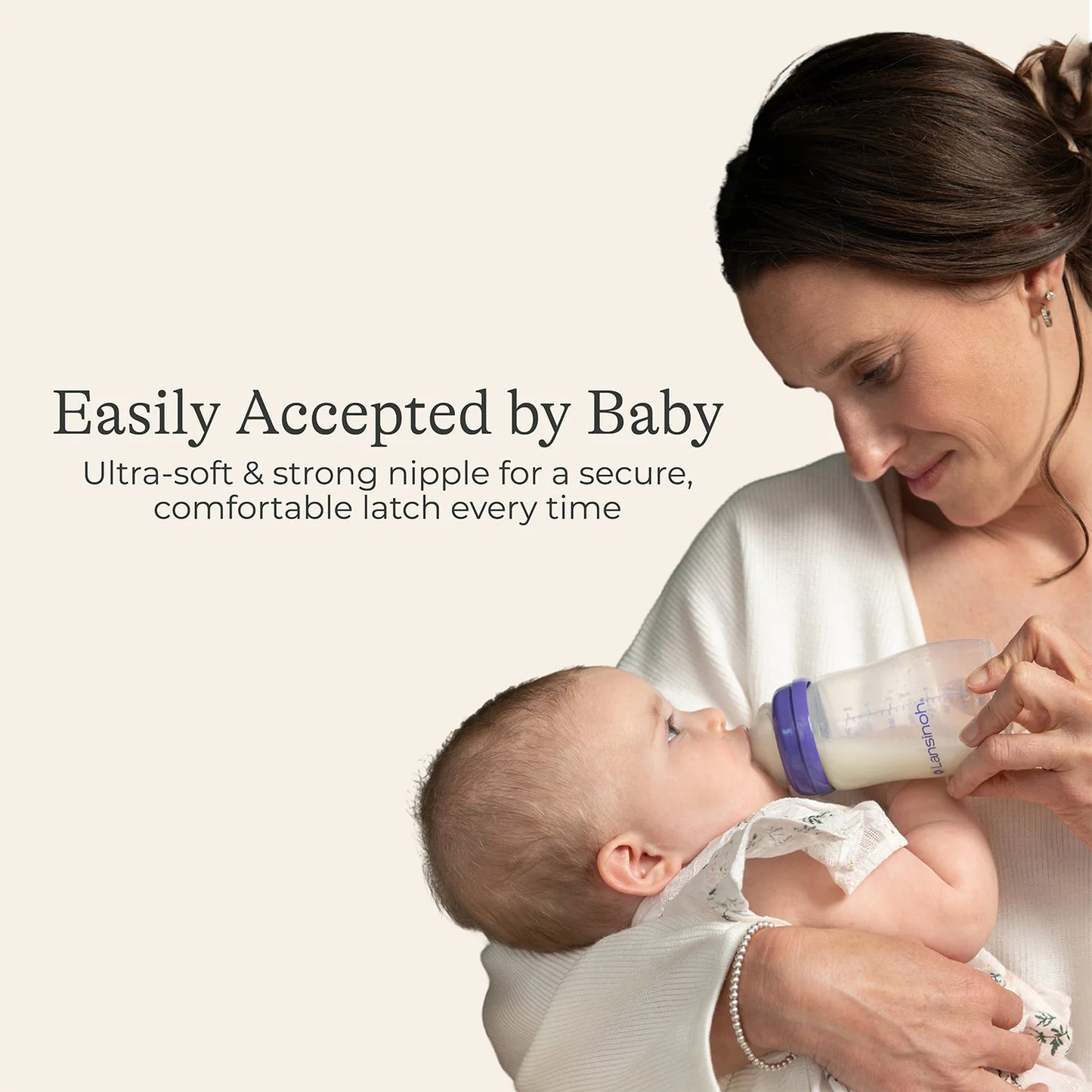 Lansinoh Baby Bottles 8 Ounces, 3 Count