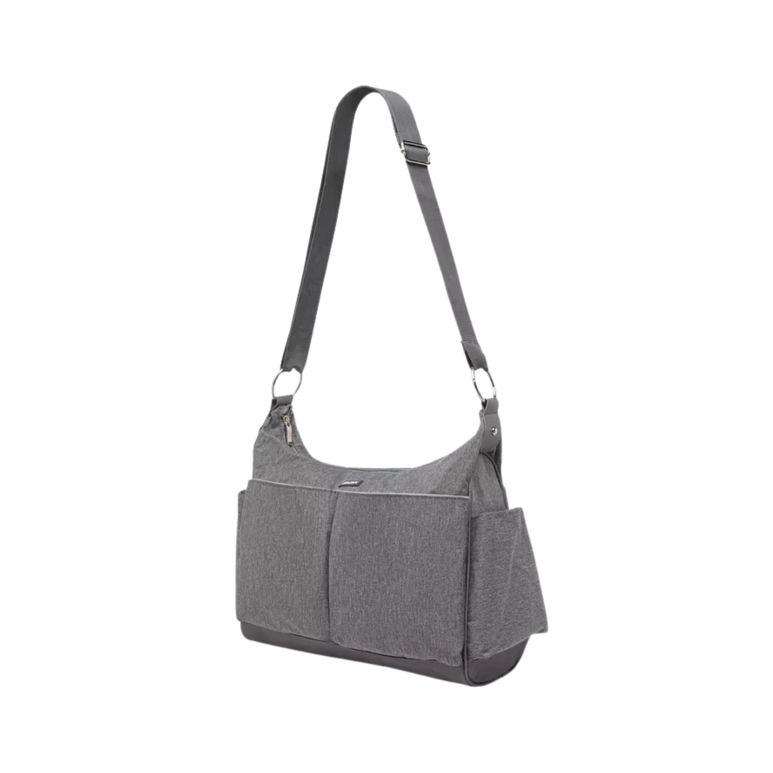 Textured Diaper Bag with Zip Closure