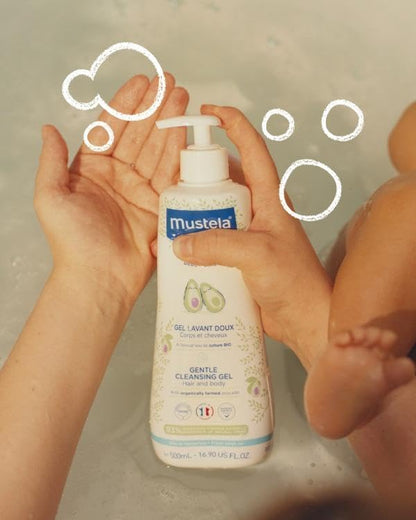 Mustela Baby Gentle Cleansing Gel Biodegradable Formula & Tear-Free - 500ml