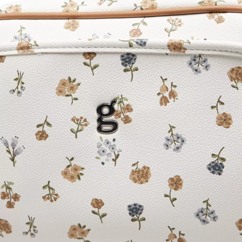 Floral Print Diaper Bag with Zip Closure