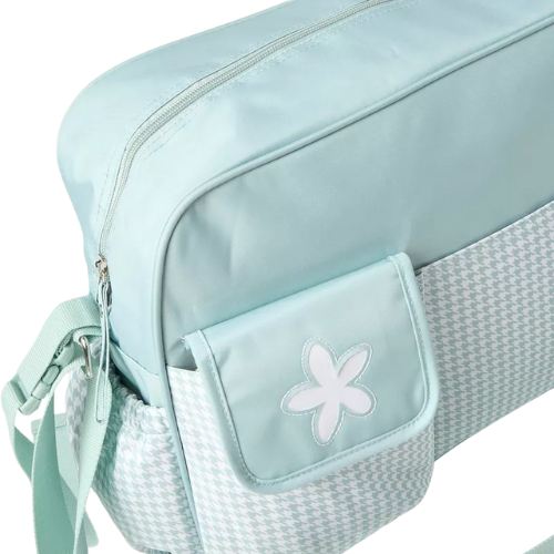 Checked Diaper Bag with Changing Mat
