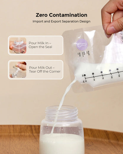 Momcozy Breastmilk Storage Bags - 50 Count