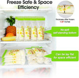 Mumoo Bear Breast Milk Storage Bags, 250ml Self-Standing Leak-Proof Design, 112 Count