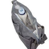 Textured Diaper Bag with Zip Closure