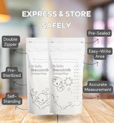 Dr. DuDu Breastmilk Storage Bags, 50 count, 220 ml