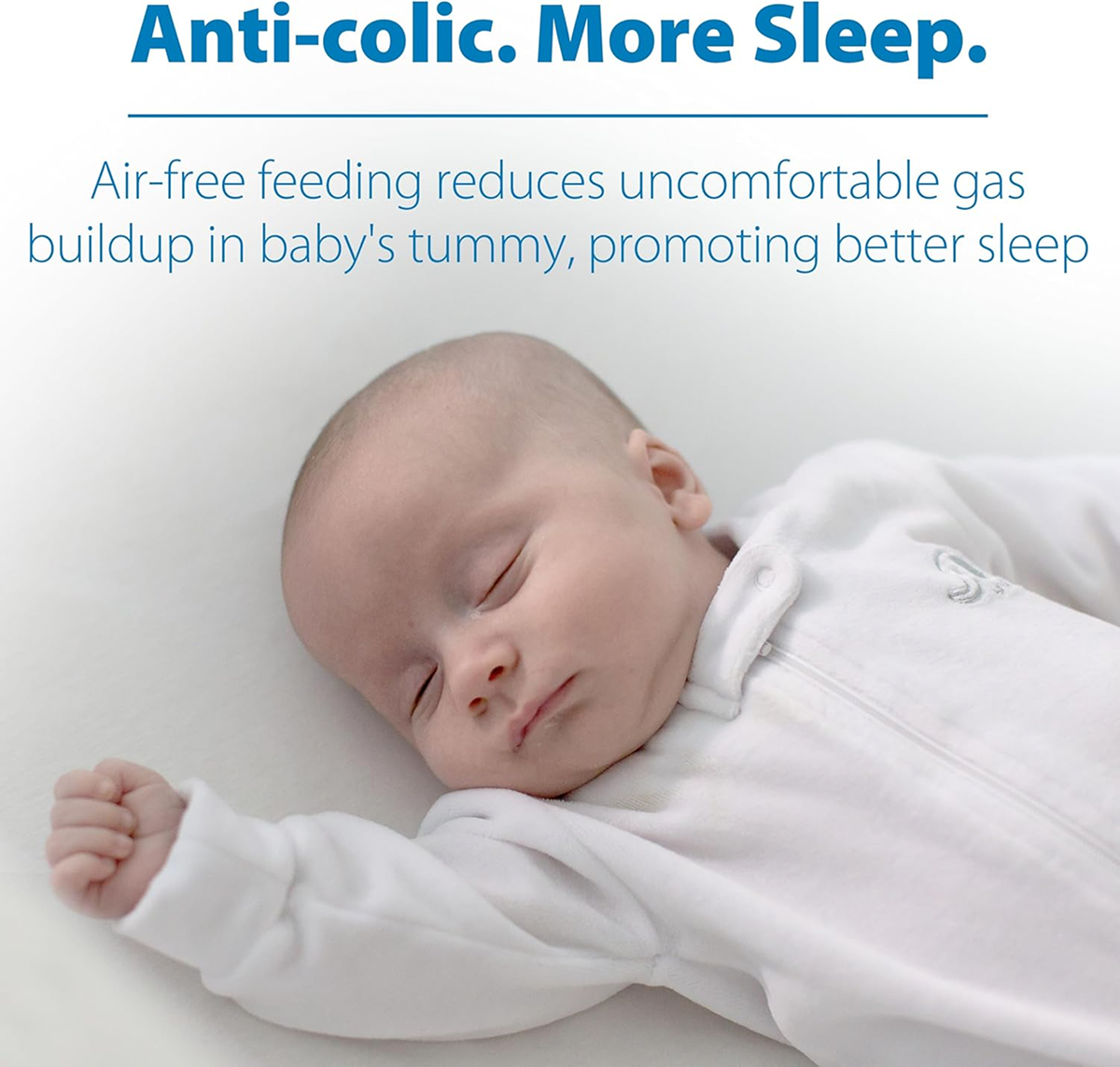 Anti-Colic Glass Baby Bottles, 8oz, Level 1 Slow Flow – 4 Pack