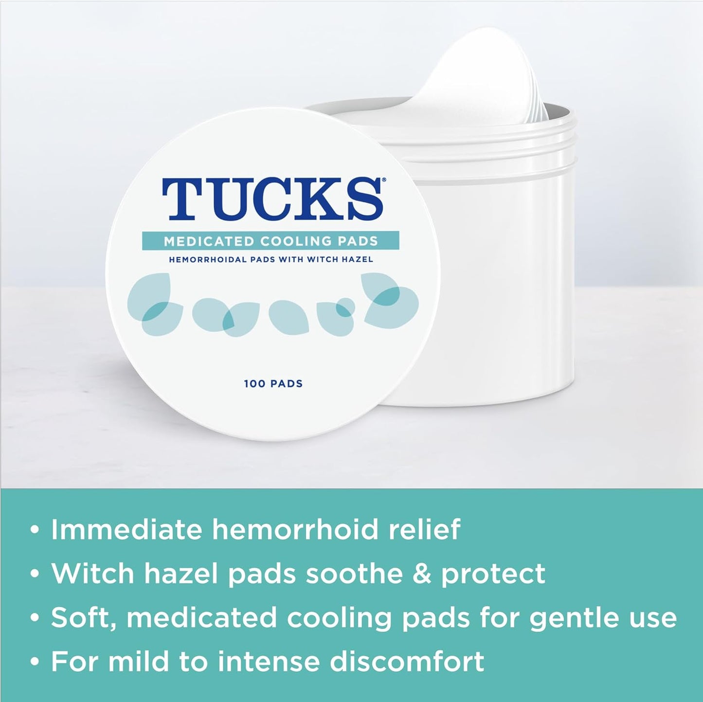 Tucks Medicated Cooling Pads - 100 Pads