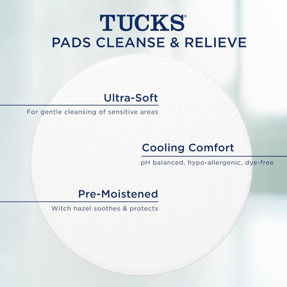 Tucks Medicated Cooling Pads - 100 Pads