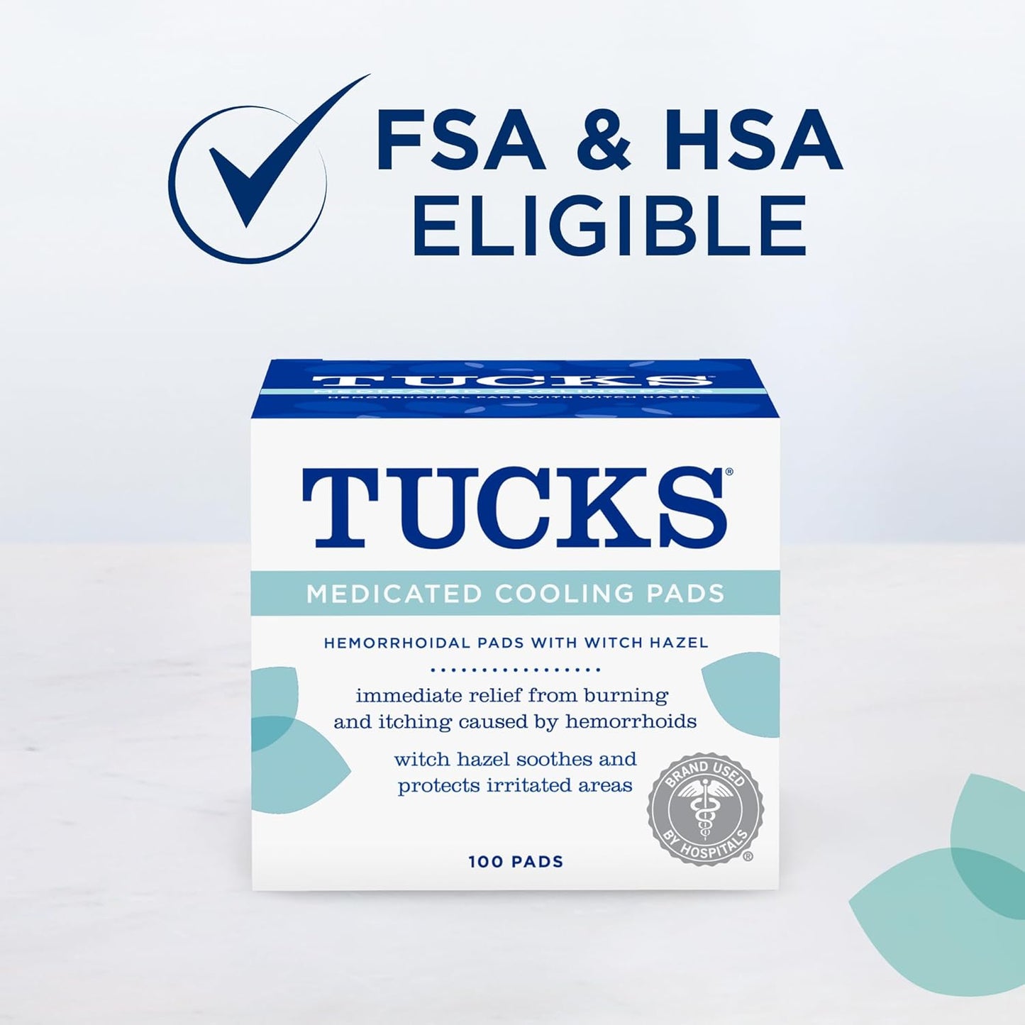 Tucks Medicated Cooling Pads - 100 Pads