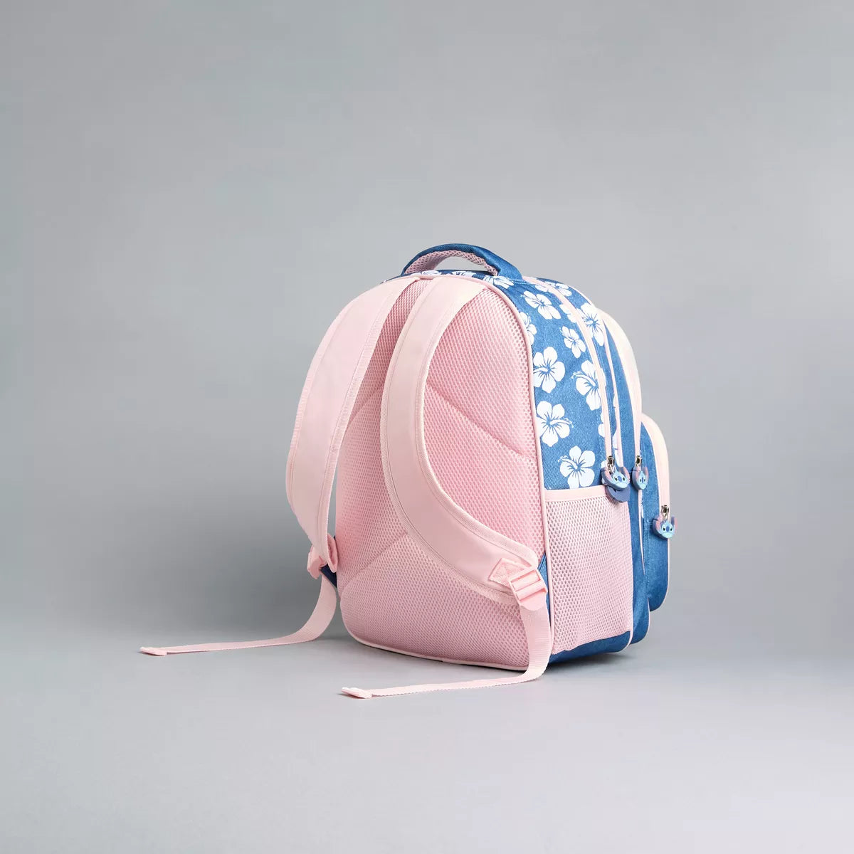 Stitch Print Backpack with Adjustable Shoulder Straps