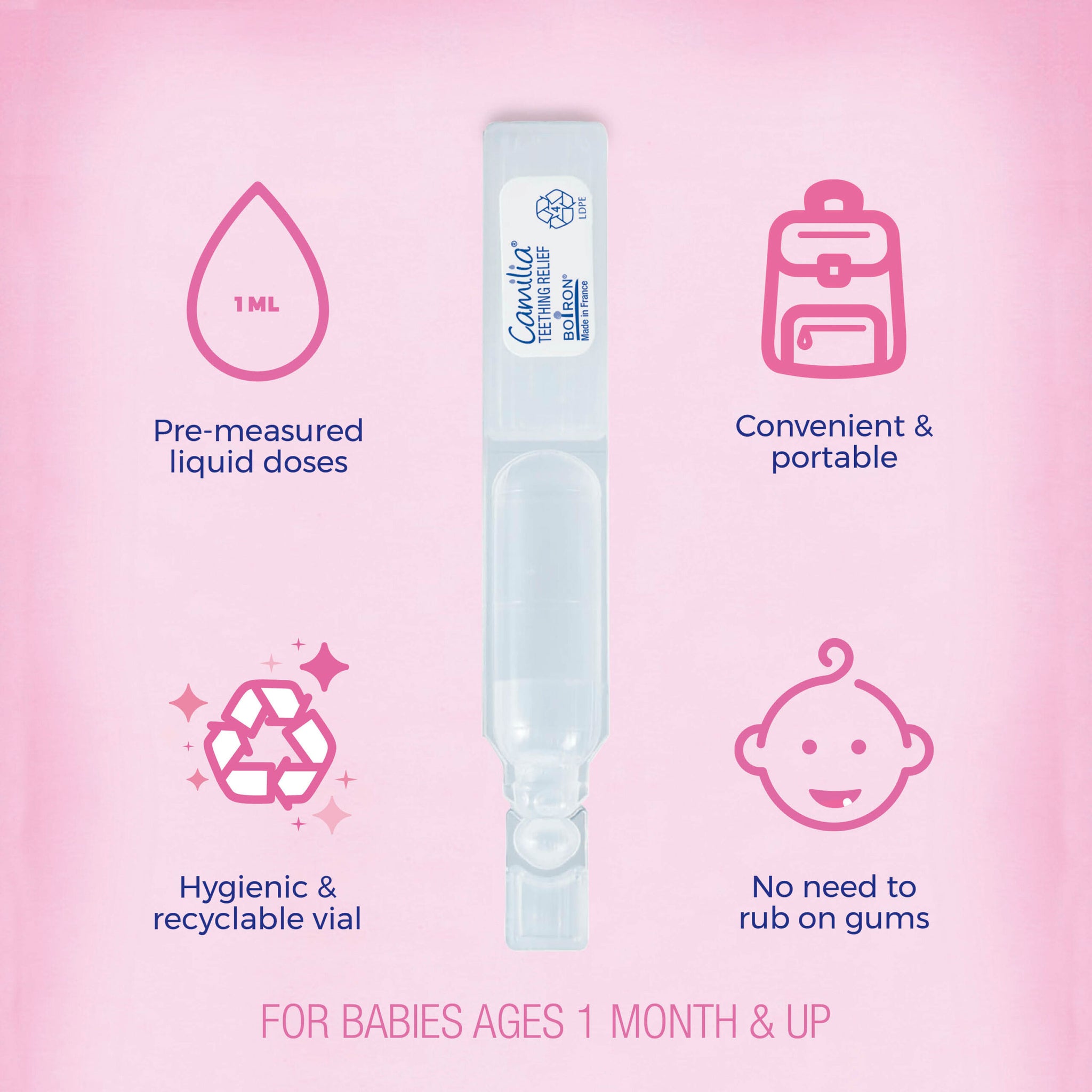 Boiron Camilia Teething Drops - 30 Count