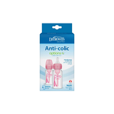 2-Piece Anti Colic Option+ Natural Flow Feeding Bottles, 120 ml (Pink)