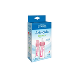 2-Piece Anti Colic Option+ Natural Flow Feeding Bottles, 120 ml (Pink)