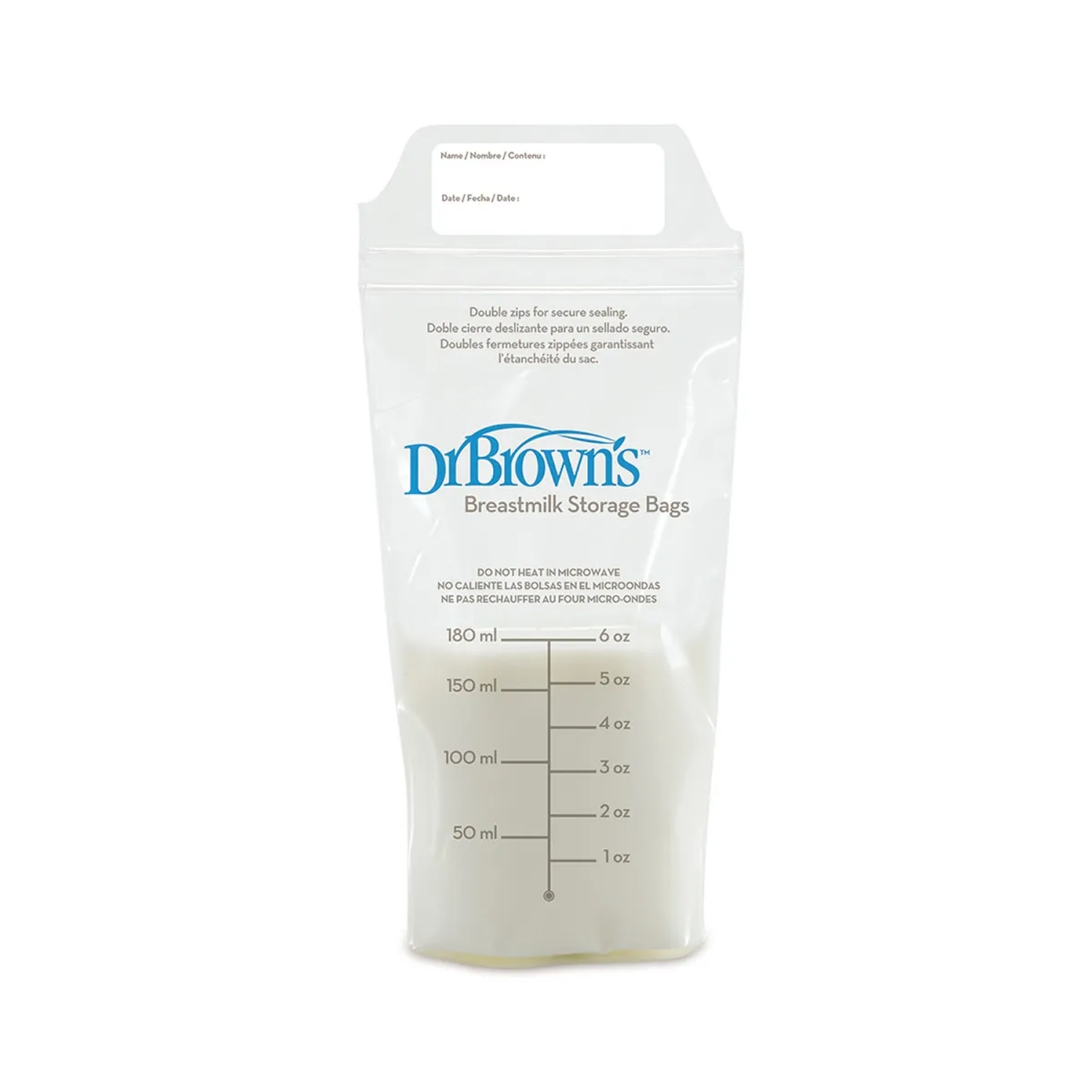 Breastmilk Storage Bags, 25pcs, 180 ml