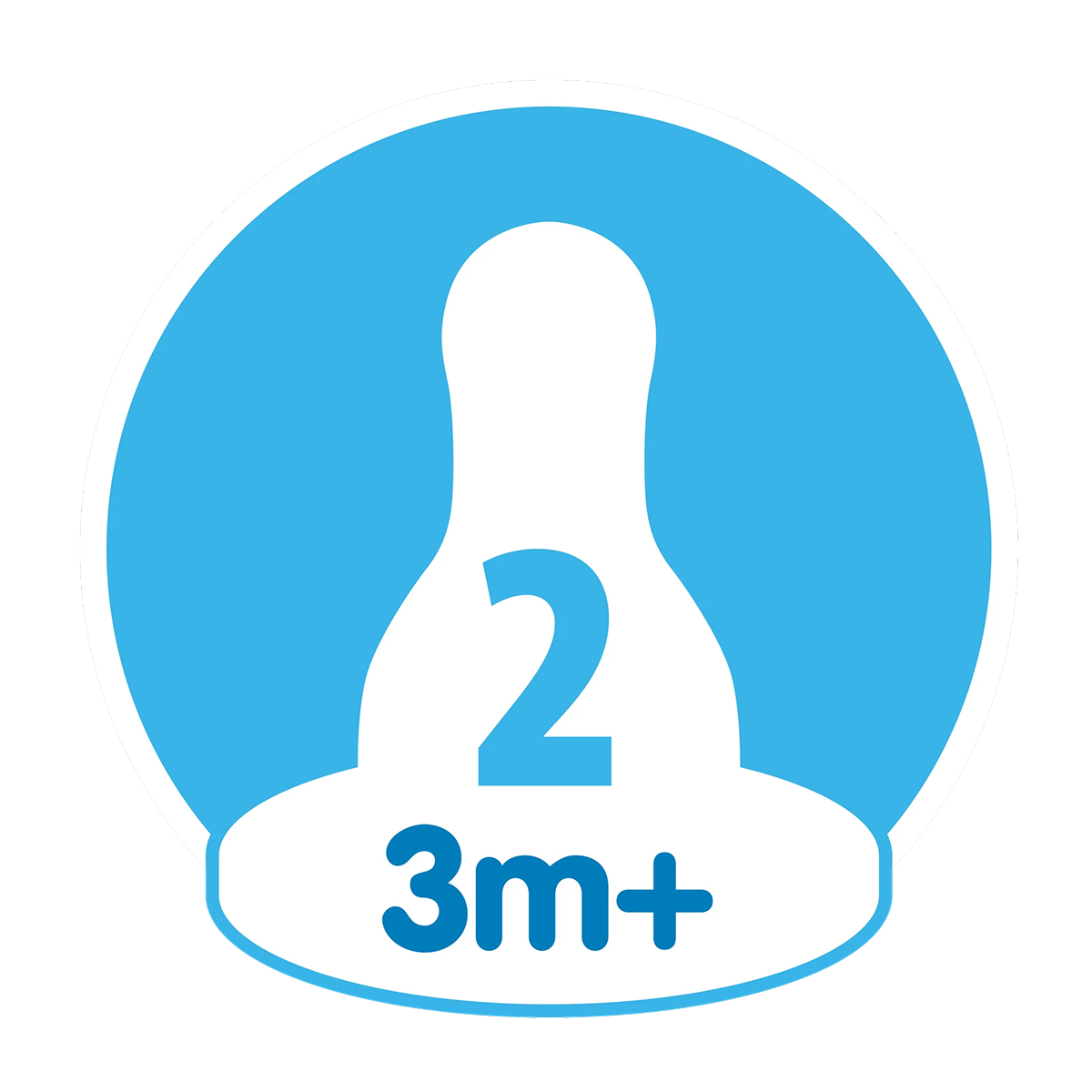Dr. Brown's Natural Flow Narrow Baby Bottle Silicone Nipple Level 2, 2-Pack