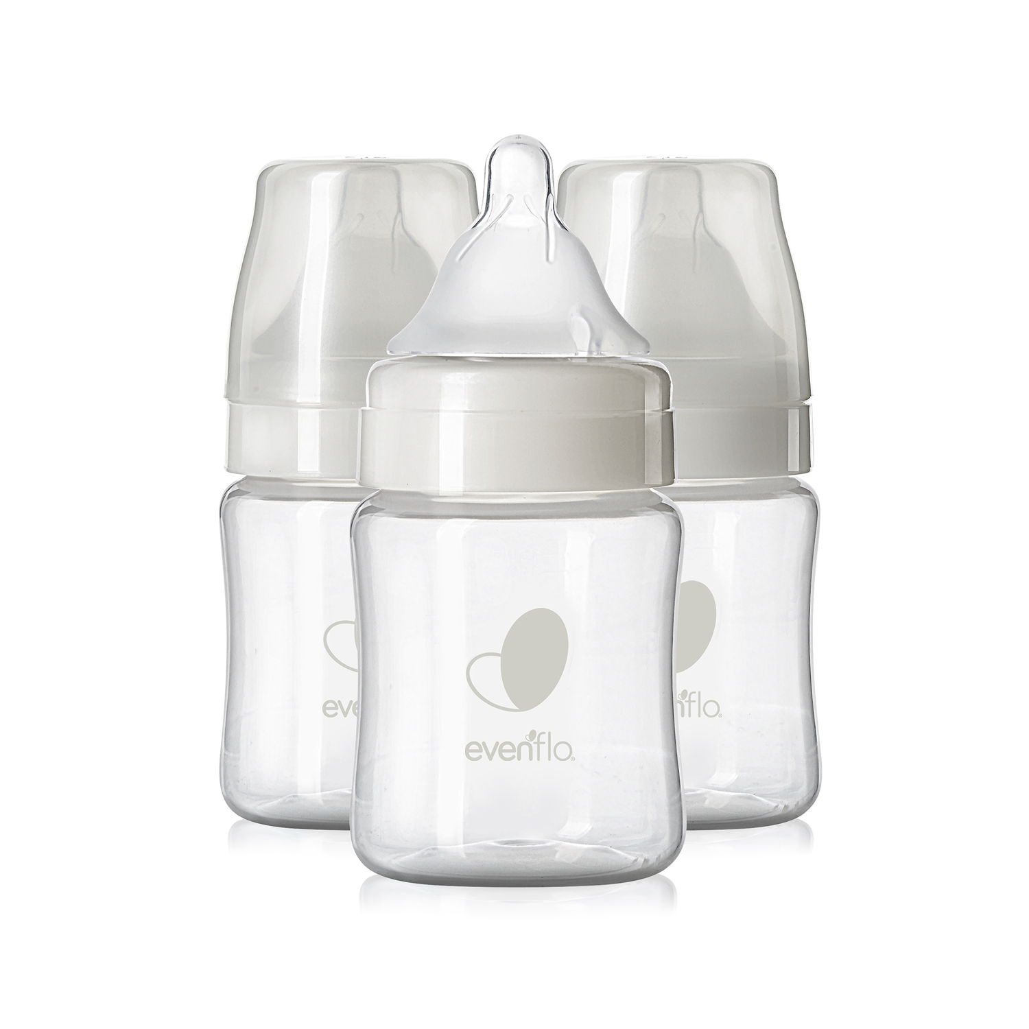 Evenflo Balance + Wide Neck, Plastic Baby Bottles, 5oz 3pk