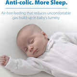 Options+ Slow Flow Bottle Set, 4 Ounce, Clear