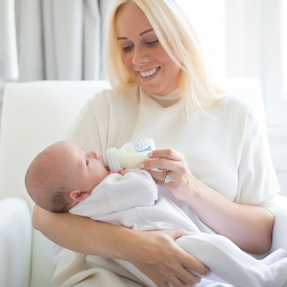 Dr. Brown's 2-Piece Anti-Colic Natural Flow Feeding Bottles, 60 ml