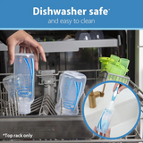 Options+ Slow Flow Bottle Set, 4 Ounce, Clear