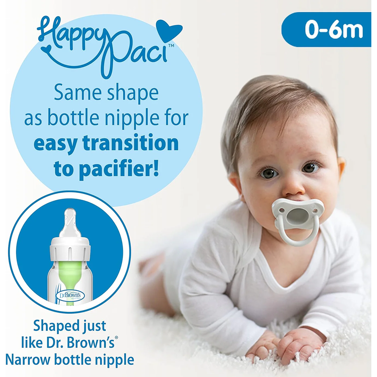 Dr. Brown's Options Slow Flow Bottle Set, 4 Ounce, Clear