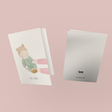 HEY THERE Card on Textured Paper