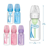 Options+ Slow Flow Bottle Set, 4 Ounce, Clear