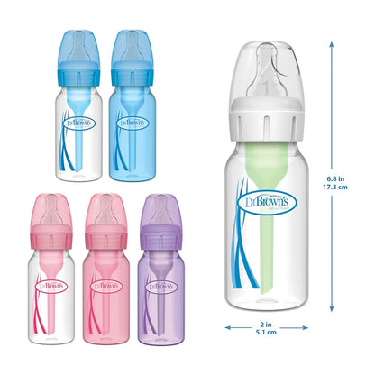 Dr. Brown's Options Slow Flow Bottle Set, 4 Ounce, Clear
