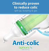 Options+ Slow Flow Bottle Set, 4 Ounce, Clear