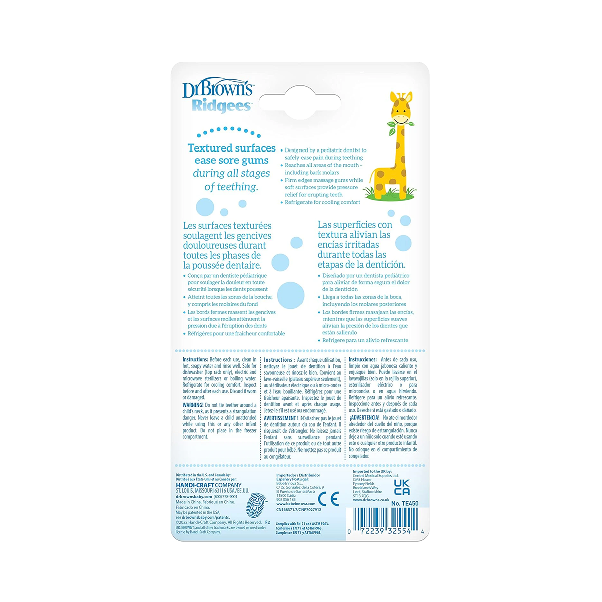 Dr. Brown’s Ridgees Giraffe Teether