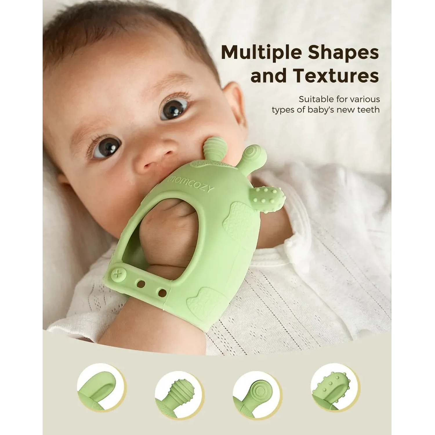 Wrist Hand Teether Pink/Green