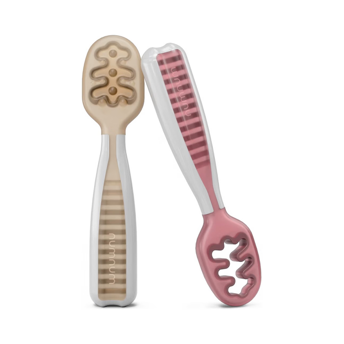 NumNum GOOtensils™  2pk, Beige/Mauve