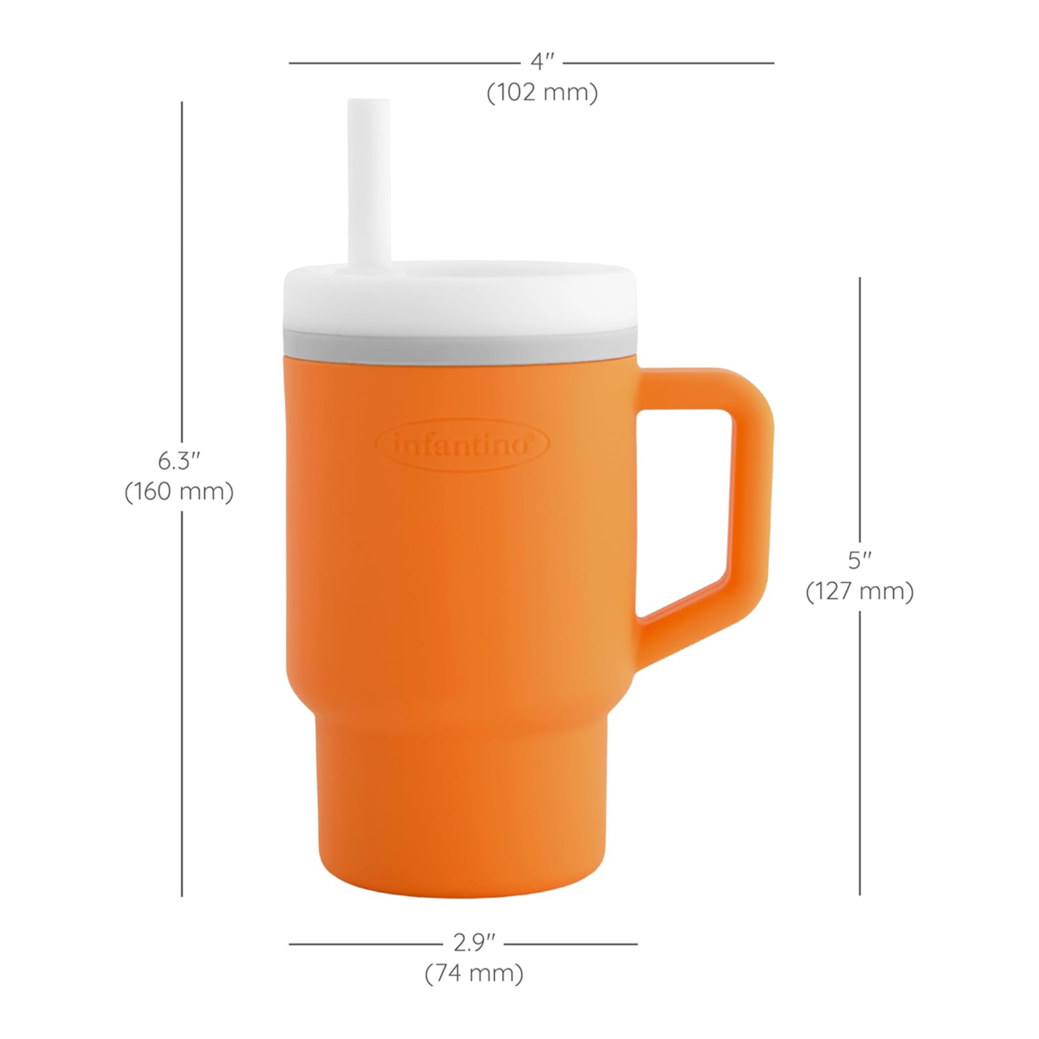 My 1st Tumbler Silicone 9oz - Creamsicle