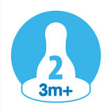 Level 2 Silicone Narrow Options+ Nipple - Pack of 2