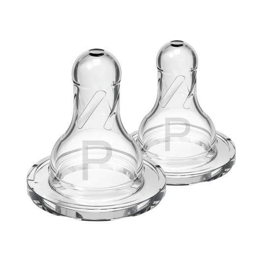 Dr. Brown's Natural Flow Narrow Baby Bottle Silicone Nipple, Preemie Level (2-Pack)