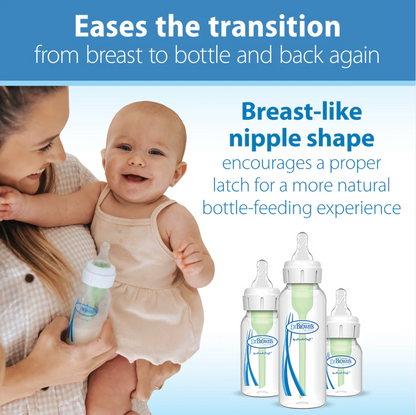 Dr. Brown's Natural Flow Narrow Baby Bottle Silicone Nipple, Preemie Level (2-Pack)