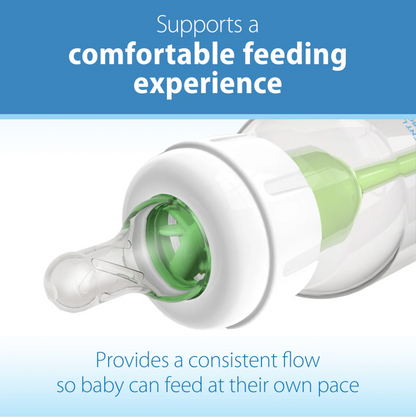 Dr. Brown's Natural Flow Narrow Baby Bottle Silicone Nipple, Preemie Level (2-Pack)