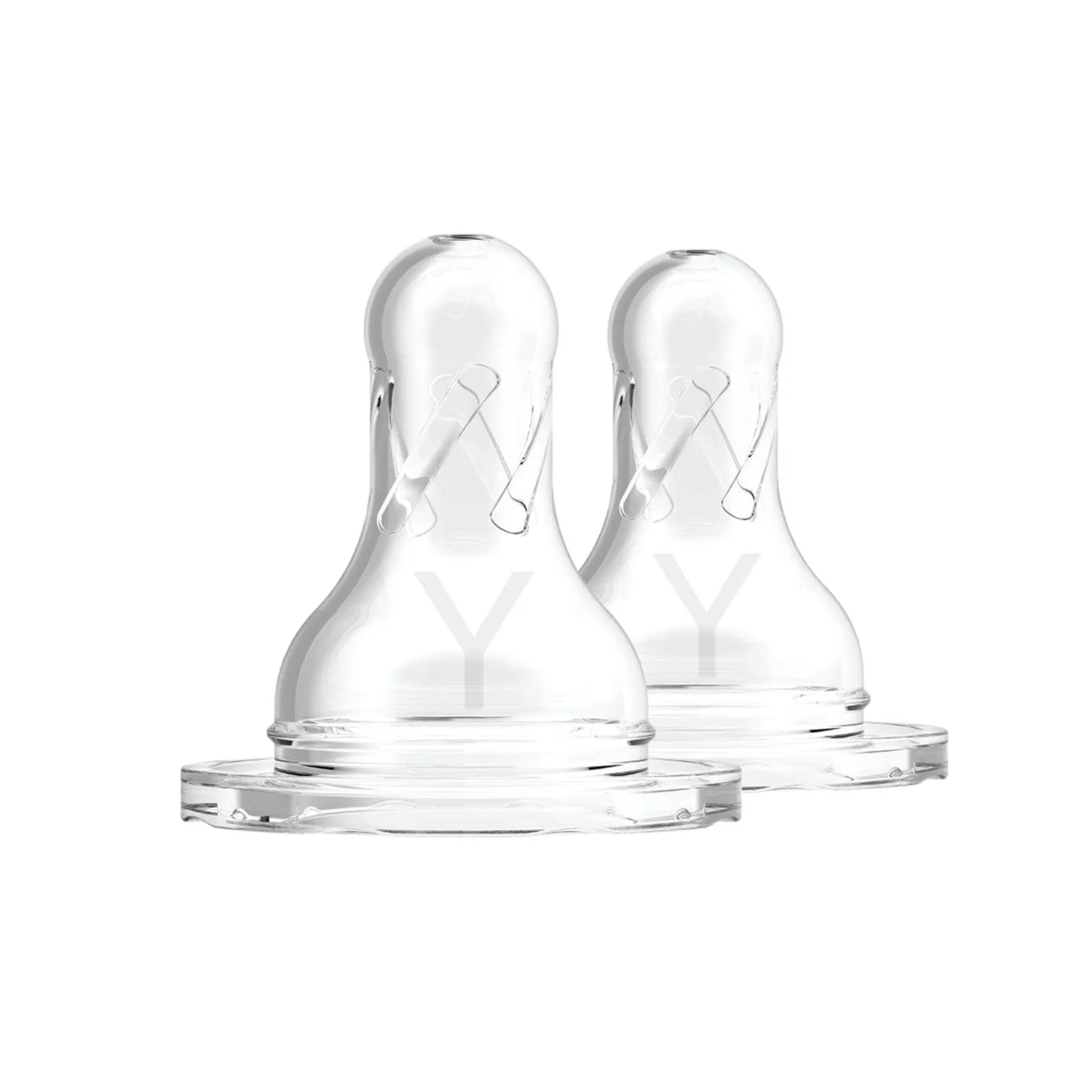 Y-Cut Silicone Narrow Options+ Nipple Pack of 2